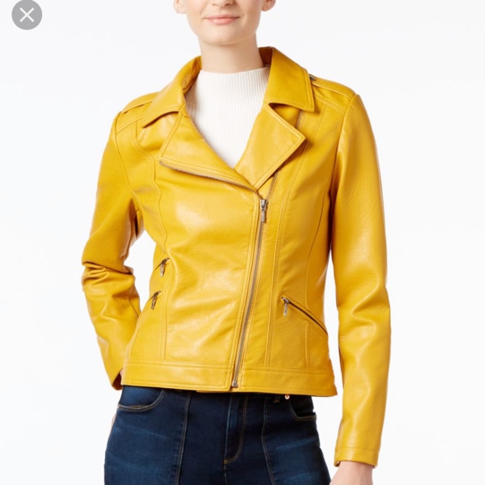 INC international concept faux leather jacket